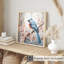 Animaux, animaux, Bluejay et fleurs de Sakura, impression d'art sans cadre-780346451