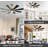 Delontae 60'' Ceiling Fan with LED Lights-781141502