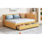 Functional Storage Linen Daybed Modern Classic Style For Guest Room