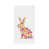 Lapin floral blanc / rose / orange est en rupture de stock