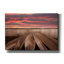 Cinq bateaux au coucher du soleil, Interlochen, Michigan 14 sur toile par Monte Nagler