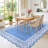 Area Rug for Living Washable Scalloped Area Rug Non Slip Rug for Bedroom Dorm Washable Rugs Non Slip Scalloped Rugs for Under Table Nursery College Bedroom Playroom-1033290171-1033290149