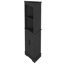 Grande armoire d'angle noire avec portes - idéale pour la vie, la salle de bain, la salle à manger, la cuisine. Vaste espace de rangement offert. Élégant et pratique. Conception sécuritaire. , Imperméable et facile à entretenir. Comprend l'assemblage
