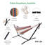 Hamac double Lazy Daze avec support en acier, coussin et sac de transport - rayé 9 pi-935676415