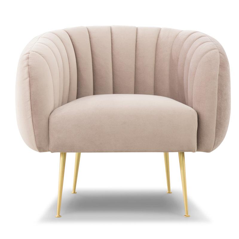 Metro Barrel Chair, Rosa Pink 