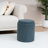 15" Wide Boucle Tufted Upholstered Round Storage Ottoman with Tray Top -809342907