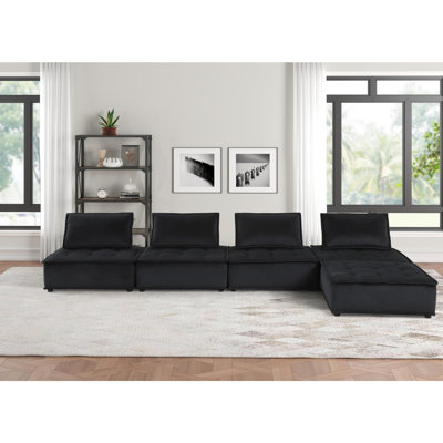 Canapé modulaire en velours