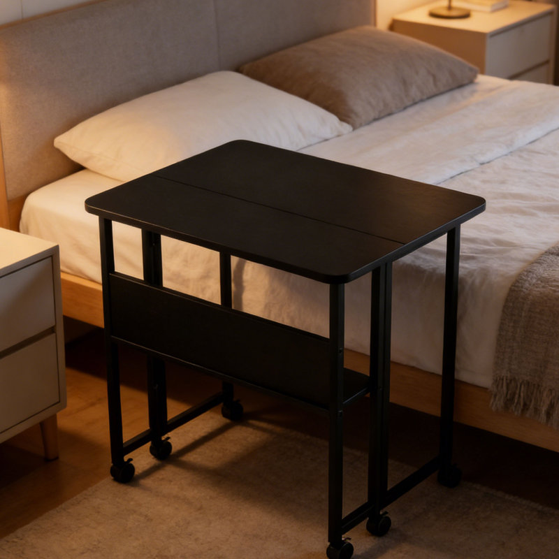 Bureau d'ordinateur pliable 31,5 po - Bureau d'écriture pliable compact pour petits espaces