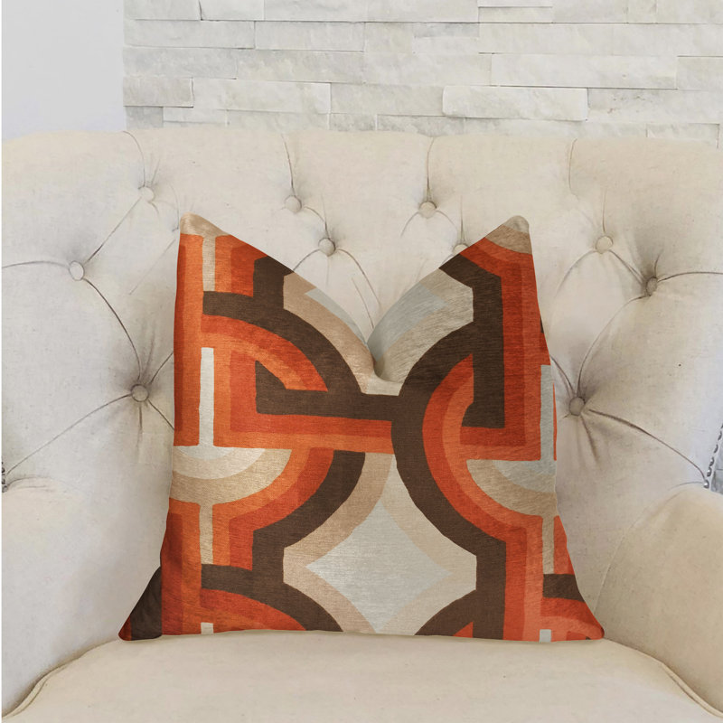 Magnifique oreiller de luxe à chaîne, 16 po x 16 po, Coussin décoratif
