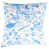 Motif floral bleu clair