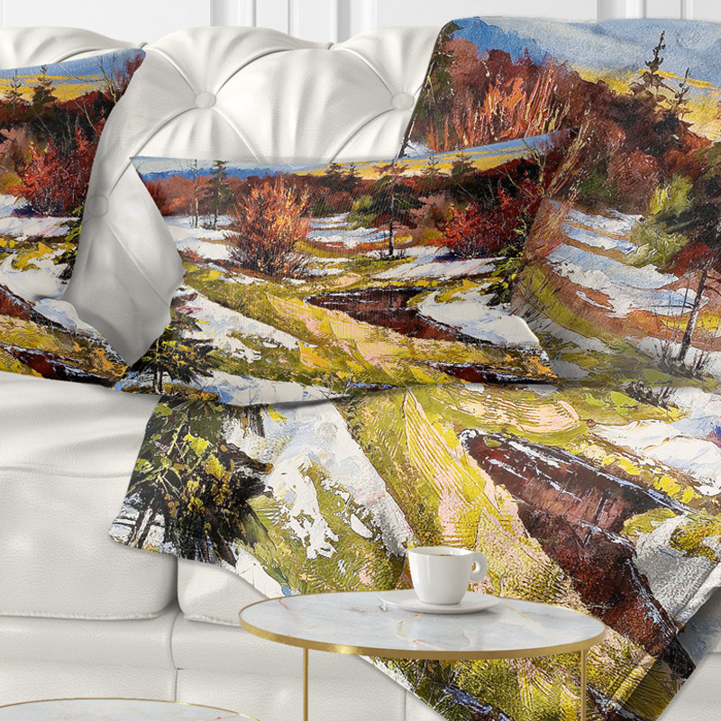 Landscape Throw Pillow, Rectangular, 12" x 20"