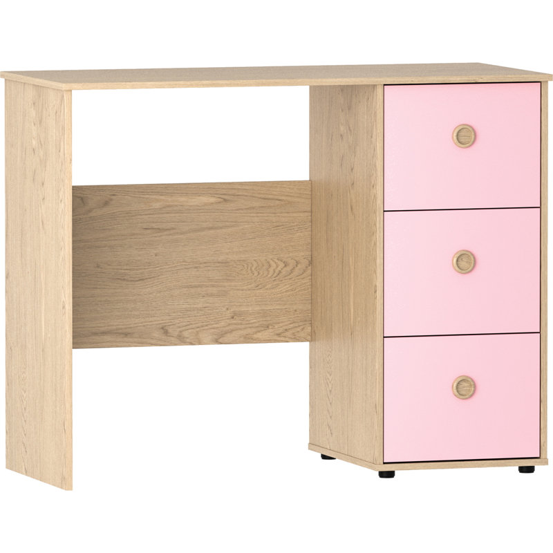 Kayshia Neptune 92cm W Writing Desk, Pink