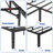 Lawrenceville 18" High Profile Steel Platform Bed, Heavy Duty, Space Underbed, No Box Spring Needed-422346930