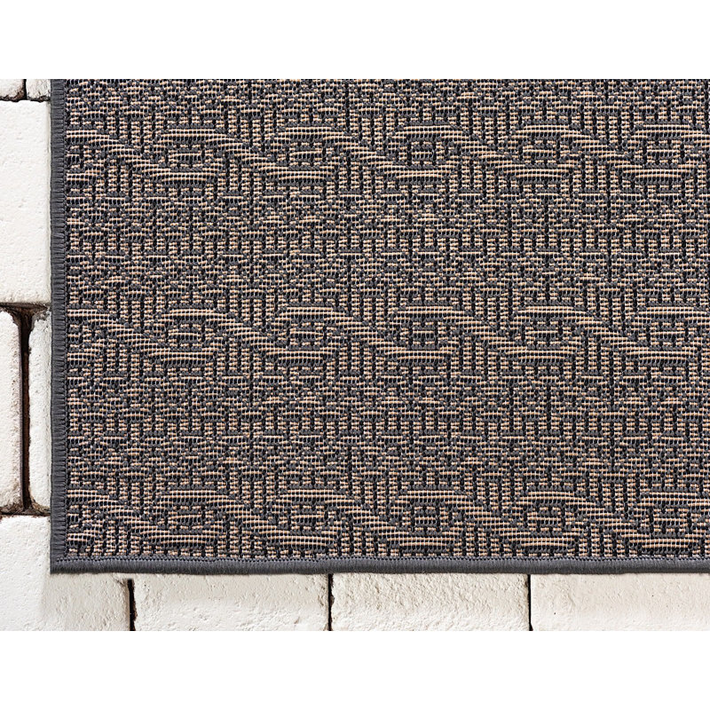 Tapis de véranda d'extérieur couleur éléphant, Rectangle 3 pi 3 po x 5 pi