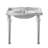 Whitehaus Collection 35" Rectangular Console With Integrated Oval Bowl, Backsplash, Ceramic Leg Support And Overflow-1858701988