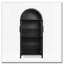 Armoire de rangement arquée avec lampe, cloisons réglables en verre-336822124