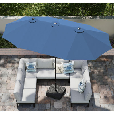Parasol de marché rectangulaire 15 pi
