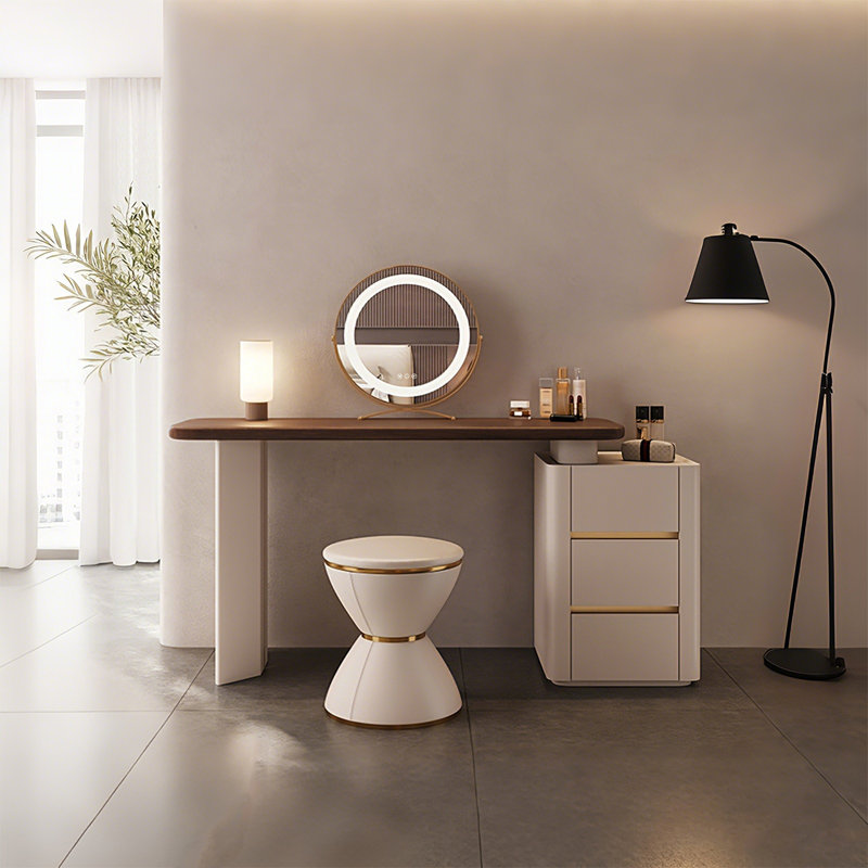 Meuble-lavabo extensible de 47,24 po style luxueux en bois massif