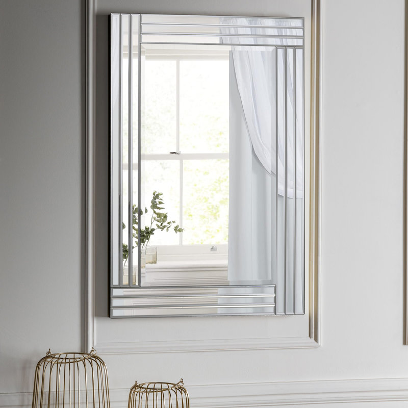 Grace Triple Glass Framed Wall Mirror 60cm x 90cm