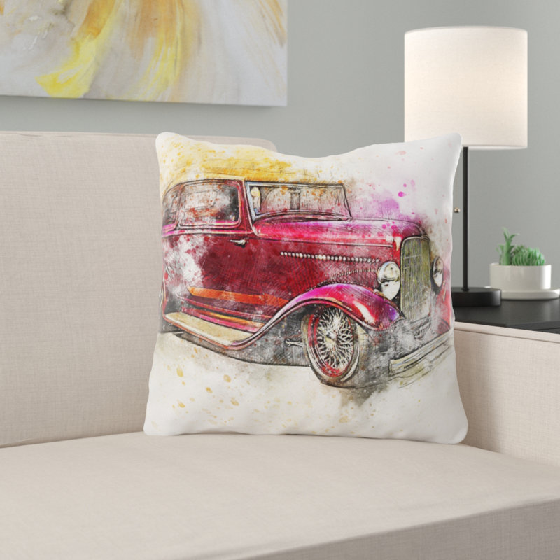 Moskowitz Outdoor Reversible Throw Pillow, Microsuede, Indoor