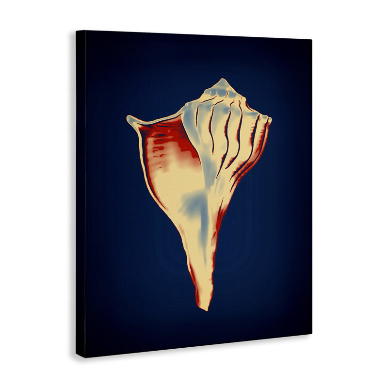  «Lightning Whelk on Blue», art mural par Graffi *ee Studios, H 20 po x l 16 po