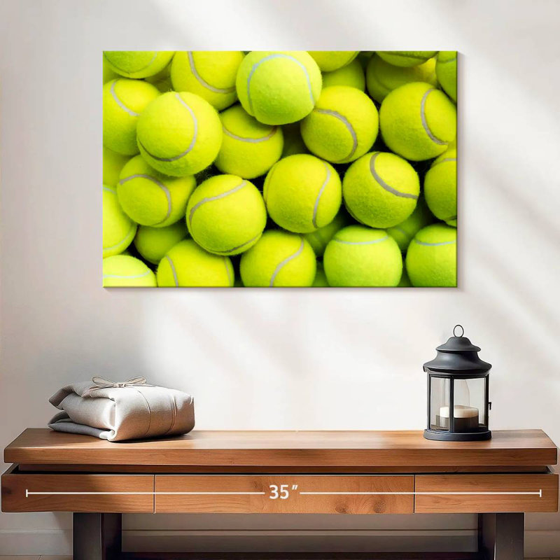 Balles de tennis jaunes Sireci, H 16 po x l 24 po