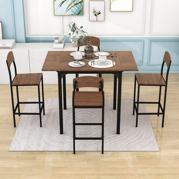 Leaf | Shanque Counter Dining 4 Height - Person Wayfair Set 17 Stories Drop