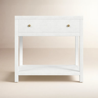 Celine 30" 1-Drawer Acacia Nightstand