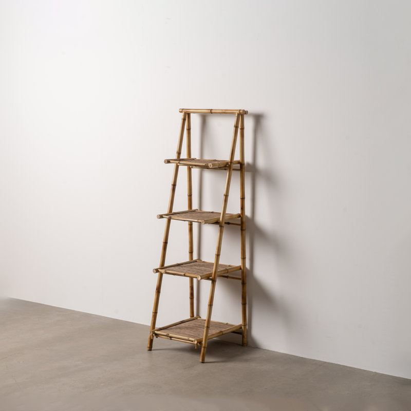 48cm W Bamboo / Rattan Shelving Unit