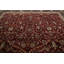 Tapis rouge en laine noué à la main de conception unique 12 pi 2 po x 18 pi 1 po