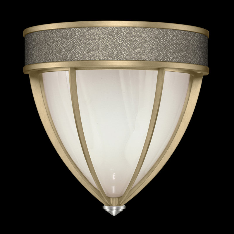 Applique murale H 12,25 po Mirage, Nickel / feuille d'or doux, Coco