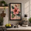 Pink Hibiscus Botanical - Wrapped Canvas-2127848502-2127848510