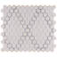 Carreau de mosaïque de plancher et de mur en porcelaine 10 po 1/4 po x 11-7 / 8 po Metro White Hex Matte White