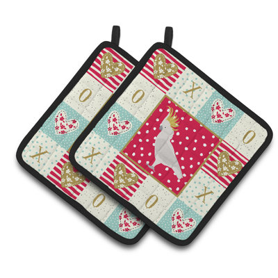 Ensemble de cuisinier poignée 2 pièces caroline trésors cacatoès love