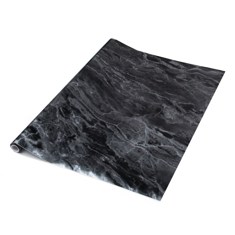 Neace 2m x 67.5cm Peel & Stick Wallpaper Roll, Marble Romeo Silver