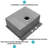 Stainless Steel Drop In Sink 25", 16 Gauge Build Quality, R10 Tight Radius Corners, Condensation Control, Include Dish Grid And Soundproof Drop-In Material, Radius, Deep Single Bowl Basin, Easy To