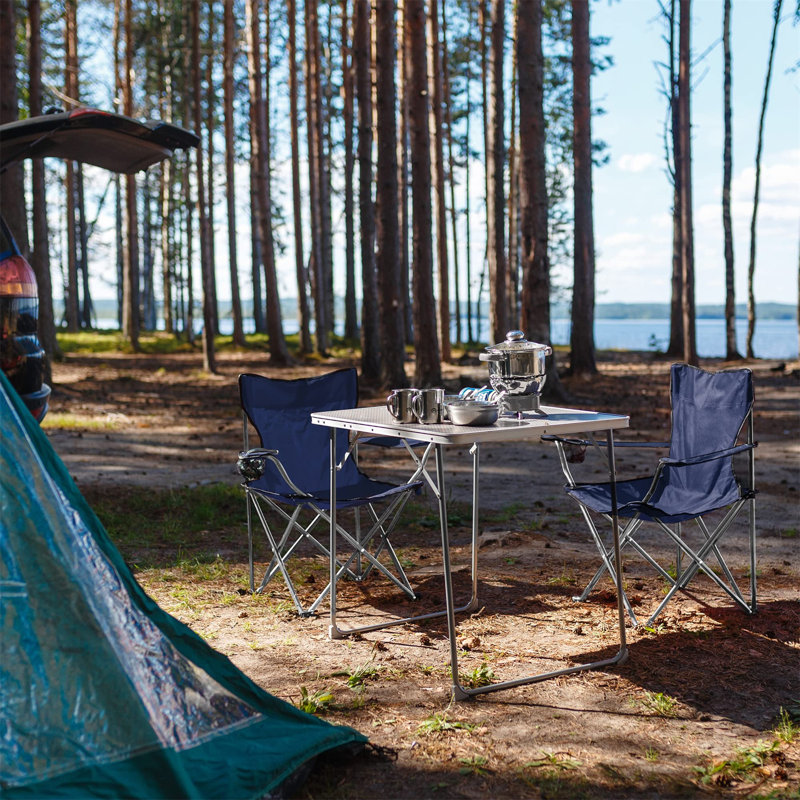 Akeya Folding Camping Chair, Dark Blue