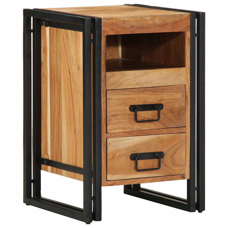 40cm W Iron Bedside Table
