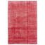 Tapis rouge foncé à transition de couleur 6 pi 9 po x 10 pi 1 po