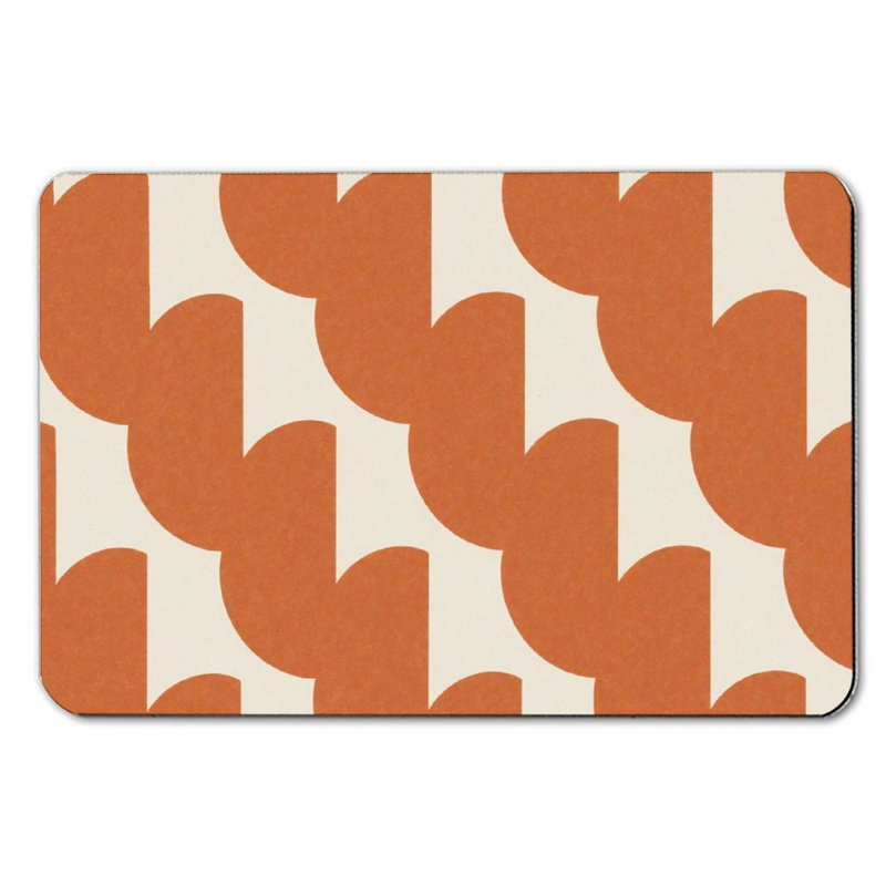 Tapis de bain moderne en terre cuite, 36 x 24