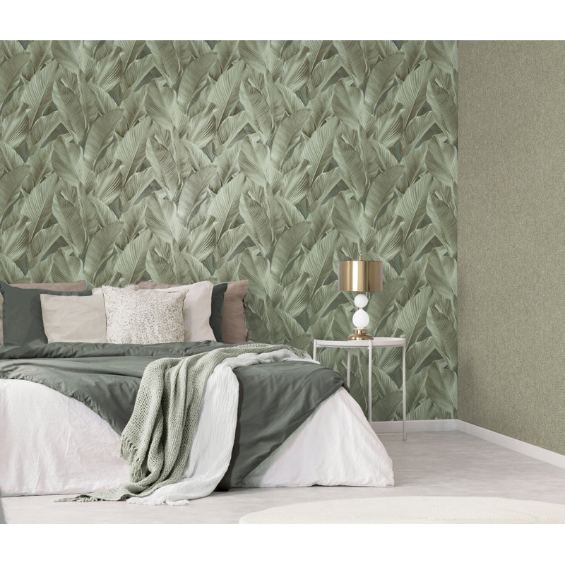 Gianni 10m x 53cm Wallpaper Roll, Green