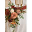 Décoration florale Ling's Moment Sweetheart Table de couleur terre cuite coucher de soleil-435357595