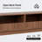 Modern TV Stand Media Console With Drawer Storage, Walnut