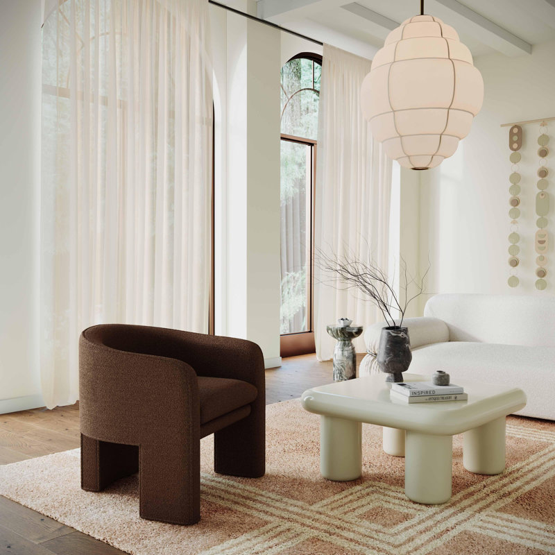 Memphis Cream High Gloss Square Coffee Table