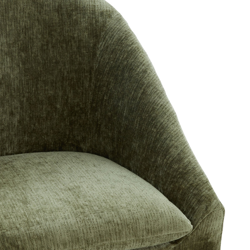 Kagan Chenille Dining Chair, Olive Green