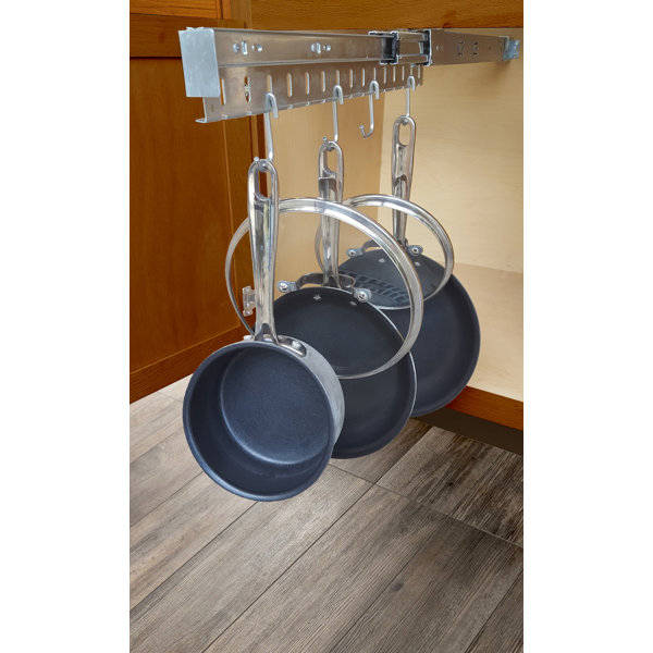 Heavy-Duty Adjustable Standing Pan and Pot Holder Rack, Cookware