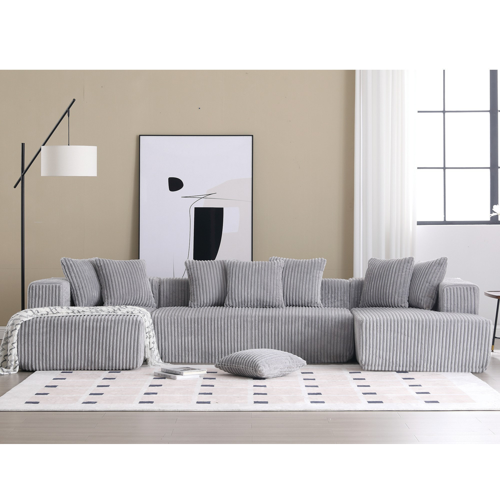 Hokku Designs Modular Sectional Couch, Ushaped sofa , Chaise Lounge