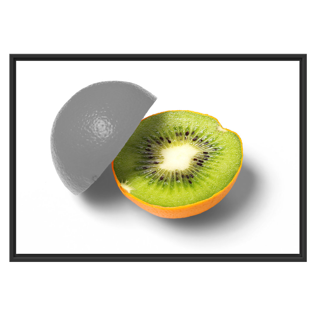 Gerahmtes Wandbild Orangen Kiwi Fruit Früchte Obst