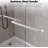 Double Sliding Shower Door, Aluminum Alloy Frame, 72" H x 48" W, 8mm Tempered Glass, Brushed Nickel, for Modern Bathroom-122482957