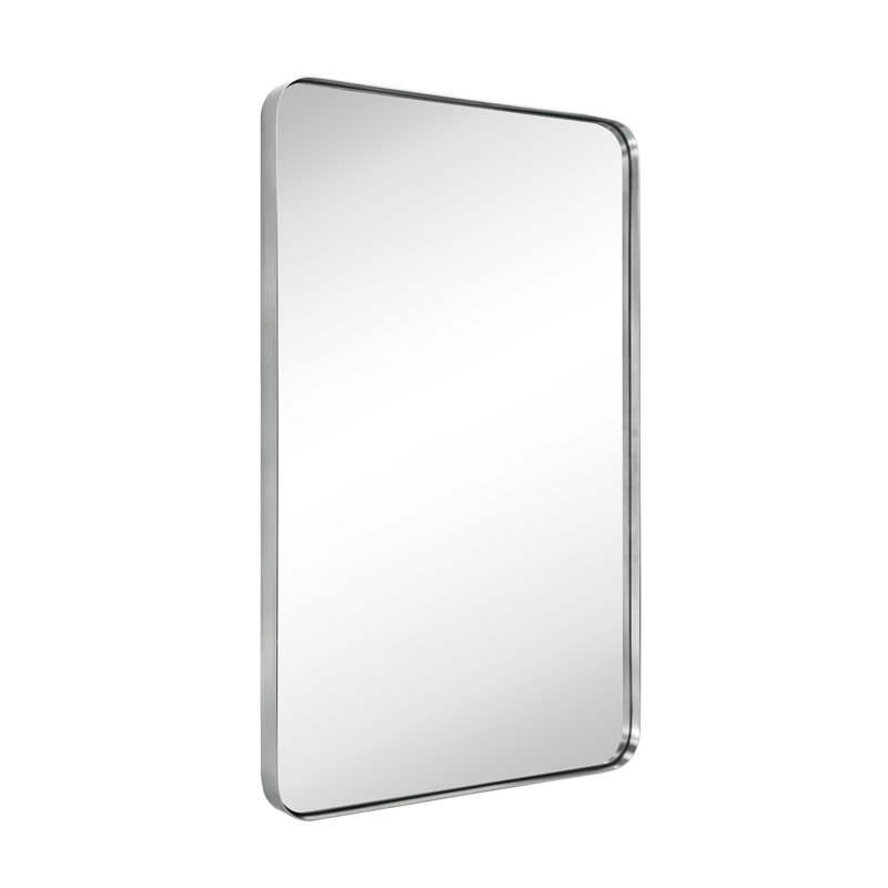 Miroir de salle de bain Kengston, 36 po x 24 po, Nickel brossé